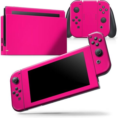 Design Skinz - Compatible with Nintendo DSi XL - Skin Decal Protective Scratch-Resistant Removable Vinyl Wrap Cover - Solid Pink V2 in Saudi Arabia