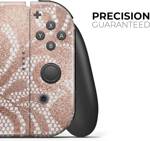 Design Skinz - Compatible with Nintendo DSi XL - Skin Decal Protective Scratch-Resistant Removable Vinyl Wrap Cover - Rose Gold Lace Pattern 14 in Saudi Arabia