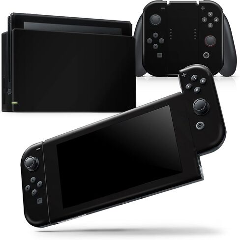 Design Skinz - متوافق مع Nintendo DSi XL - غطاء حماية من الفينيل قابل للإزالة ومقاوم للخدش - أسود صلب in Saudi Arabia