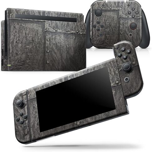 Design Skinz - Compatible with Nintendo DSi XL - Skin Decal Protective Scratch-Resistant Removable Vinyl Wrap Cover - Bolted Steel Plates in Saudi Arabia