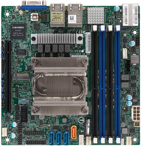 اللوحة الأم Supermicro M11SDV-8C-LN4F AMD Epyc 3251 8-Core Embedded Mini ITX اللوحة الأم مع Quad GbE LAN وIPMI in Saudi Arabia