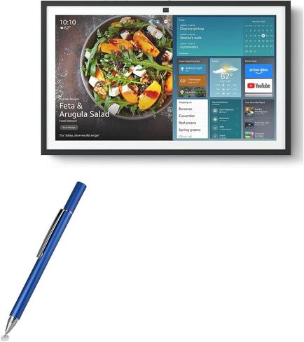 قلم BoxWave Stylus متوافق مع Amazon Echo Show 21 - قلم ذو سعة FineTouch، قلم شاشة دقيق للغاية - أزرق قمري in Saudi Arabia
