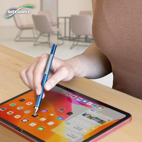 قلم BoxWave Stylus متوافق مع Amazon Echo Show 21 - قلم ذو سعة FineTouch، قلم شاشة دقيق للغاية - أزرق قمري in Saudi Arabia