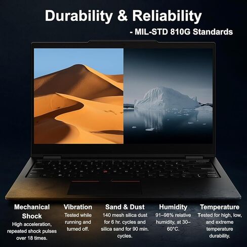 لاب توب Lenovo ThinkPad X1 Carbon Gen 13 Business AI، Intel Core Ultra 7 255U، شاشة لمس FHD+ 14 بوصة، 32 جيجا DDR5، 2 تيرابايت SSD، كاميرا IR 1080p، بصمة الإصبع، Wi-Fi 6E، Win 11 Pro، حزمة مع موزع USB-C 7 في 1 in Saudi Arabia