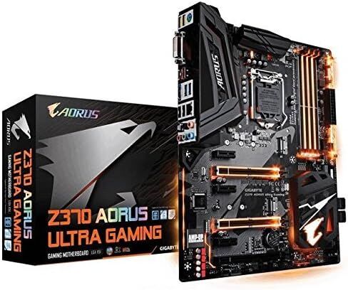 GIGABYTE Z370 AORUS Ultra Gaming (Intel LGA1151/ Z370/ ATX/ 2xM.2/ Front USB 3.1/ RGB Fusion/ Fan Stop / SLI / Motherboard) (Renewed) in Saudi Arabia