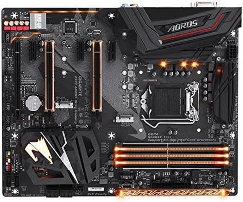 GIGABYTE Z370 AORUS Ultra Gaming (Intel LGA1151/ Z370/ ATX/ 2xM.2/ Front USB 3.1/ RGB Fusion/ Fan Stop / SLI / Motherboard) (Renewed) in Saudi Arabia