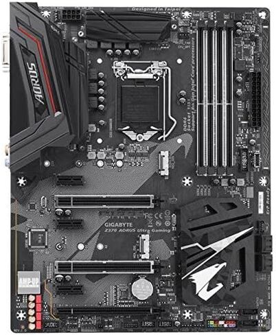 GIGABYTE Z370 AORUS Ultra Gaming (Intel LGA1151/ Z370/ ATX/ 2xM.2/ Front USB 3.1/ RGB Fusion/ Fan Stop / SLI / Motherboard) (Renewed) in Saudi Arabia