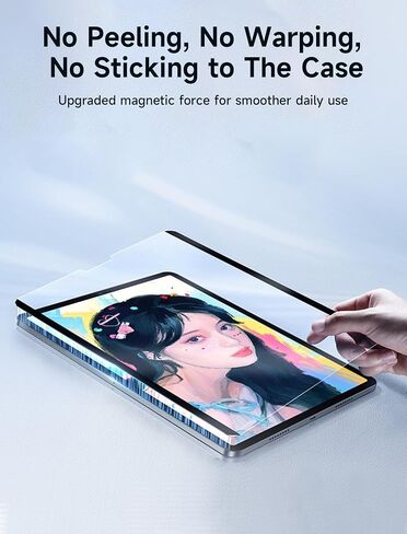 Paper-Feel Magnetic Screen Protector Compatible for iPad 10th Generation (2022), Write and Draw Like on Paper, Detachable and Reusable, Matte Finish in Saudi Arabia