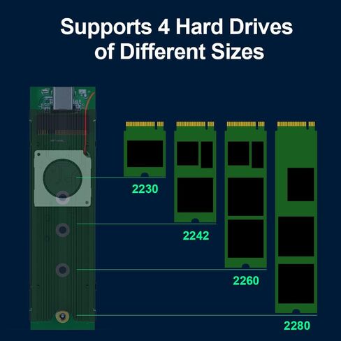 M.2 Heatsink NVME 2280 SSD Heat Sink Support Single Double Sided M2 SSD Cooling with Thermal Silicone Pads Cooler for Computer PC PS5 PCIE NVME or NGFF SATA M.2 SSD Installation in Saudi Arabia
