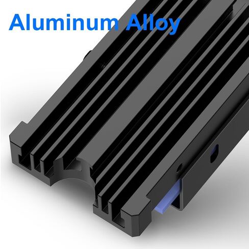 M.2 Heatsink NVME 2280 SSD Heat Sink Support Single Double Sided M2 SSD Cooling with Thermal Silicone Pads Cooler for Computer PC PS5 PCIE NVME or NGFF SATA M.2 SSD Installation in Saudi Arabia