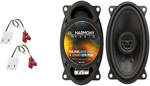 حزمة الصوت Harmony متوافقة مع 1994-2001 Chevy S-10 Pickup HA-R46 استبدال مكبر الصوت الأمامي الجديد Pacakge مع حزام استبدال مكبر الصوت HA-724500 in Saudi Arabia