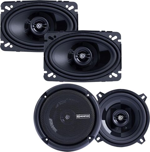 Memphis Audio 1 Pair of PRX46 4x6 Coaxial and 1 Pair of PRX5 5" Coaxial Power Reference Series Speakers in Saudi Arabia