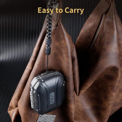 CCZ ZC01 Hard Shell IEM Case for KZ ZS10 Pro in Ear Monitor, Travel Portable Earbuds Case Waterproof Headphone Storage Box for Shure SE215, CCZ Melody, KBEAR KS1, KZ ZAR, Earphone,Earbuds(Clear Black) in Kuwait