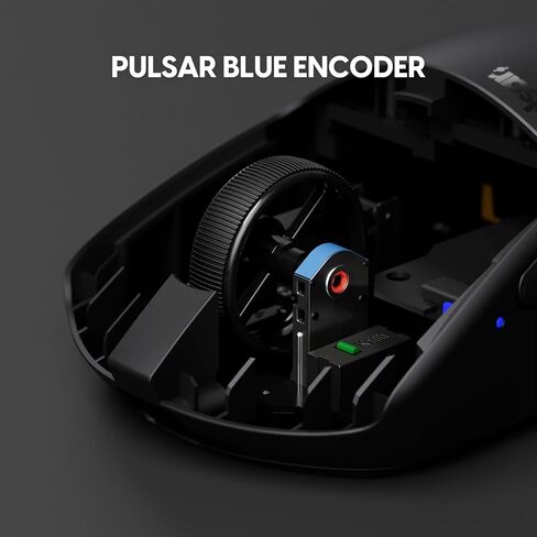 ماوس الألعاب اللاسلكي Pulsar Gaming Gears X3، خفيف الوزن للغاية (1.76 أونصة/50 جم)، مريح هجين، مفتاح بصري، 32000 نقطة في البوصة، 750 IPS، مستشعر XS-1، متوافق مع 8k (ميني، أسود) (متجدد) in Kuwait