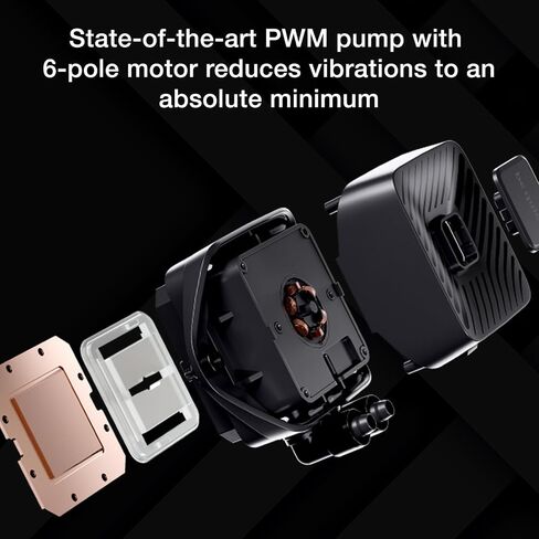 be quiet! Pure Loop 3 240 mm All-in-One Water Cooling for Slightly Overclocked AMD/Intel Systems, 2x Pure Wings 3 120 mm PWM High-Speed Fans, High Static Pressure, Whisper-Quiet PWM Pump in Saudi Arabia