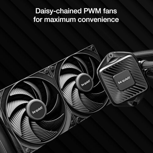 be quiet! Pure Loop 3 240 mm All-in-One Water Cooling for Slightly Overclocked AMD/Intel Systems, 2x Pure Wings 3 120 mm PWM High-Speed Fans, High Static Pressure, Whisper-Quiet PWM Pump in Saudi Arabia