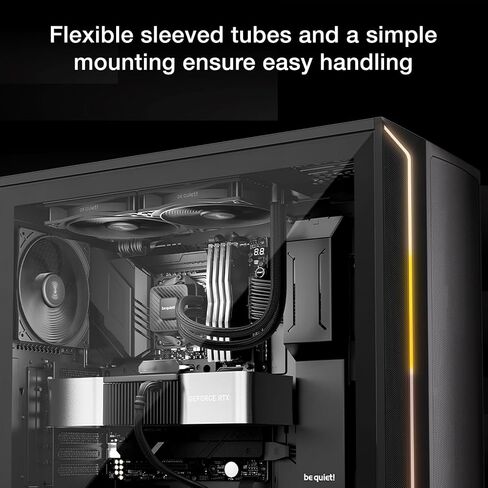 be quiet! Pure Loop 3 240 mm All-in-One Water Cooling for Slightly Overclocked AMD/Intel Systems, 2x Pure Wings 3 120 mm PWM High-Speed Fans, High Static Pressure, Whisper-Quiet PWM Pump in Saudi Arabia