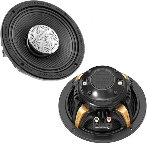 Diamond Audio MS652NEO2 Motorsport Series 6.5 بوصة مكبرات صوت نيوديميوم كاملة النطاق متحدة المحور، مقاومة للماء، 400 وات RMS 2ω in Kuwait