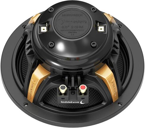 Diamond Audio MS652NEO2 Motorsport Series 6.5 بوصة مكبرات صوت نيوديميوم كاملة النطاق متحدة المحور، مقاومة للماء، 400 وات RMS 2ω in Kuwait