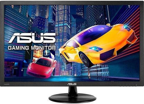 شاشة كمبيوتر ASUS رفيعة للغاية مقاس 21.5 بوصة للألعاب - دقة Full HD 1920x1080، ووقت استجابة 1 مللي ثانية، ومكبرات صوت مدمجة، ومنفذ HDMI، ومنفذ VGA - VP228HE in Saudi Arabia