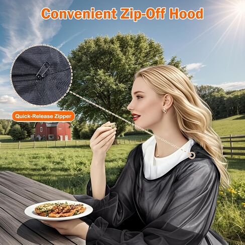 Mosquito Suit - Full Body Bug Jacket, Pants, Gloves & Socks - Outdoor Bug Protection for Gardening, Fishing, Hiking in Saudi Arabia