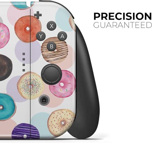 Design Skinz - متوافق مع Nintendo DSi XL - غطاء حماية من الفينيل قابل للإزالة ومقاوم للخدش - طبقة خارجية ملونة على شكل كعكة الدونات in Kuwait