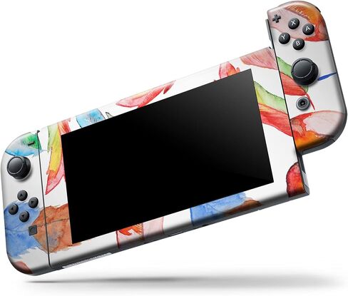 Design Skinz - متوافق مع Nintendo DSi XL - غطاء حماية من الفينيل مقاوم للخدش وقابل للإزالة - ريش مصقول ملون نابض بالحياة in Kuwait