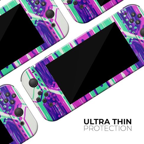 تصميم Skinz متوافق مع ملصق Nintendo DSi XL الجلدي الواقي المقاوم للخدش وقابل للإزالة من الفينيل - سداسي ضبابي نيون in Kuwait