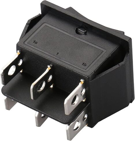 Baomain Boat Rocker Switch RK1-01 DPDT ON-Off-ON 16A 250VAC 6 Pins VDE TüV حزمة من 5 in Kuwait