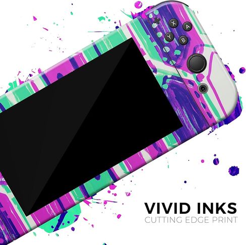 تصميم Skinz متوافق مع ملصق Nintendo DSi XL الجلدي الواقي المقاوم للخدش وقابل للإزالة من الفينيل - سداسي ضبابي نيون in Kuwait