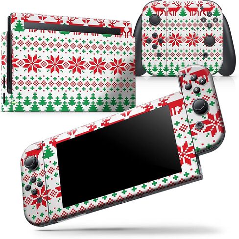 Design Skinz - Compatible with Nintendo DSi XL - Skin Decal Protective Scratch-Resistant Removable Vinyl Wrap Cover - Knitted Ugly Christmas Sweater V2 in Saudi Arabia