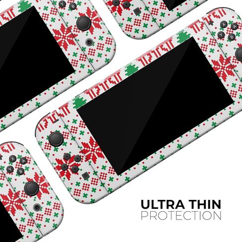 Design Skinz - Compatible with Nintendo DSi XL - Skin Decal Protective Scratch-Resistant Removable Vinyl Wrap Cover - Knitted Ugly Christmas Sweater V2 in Saudi Arabia
