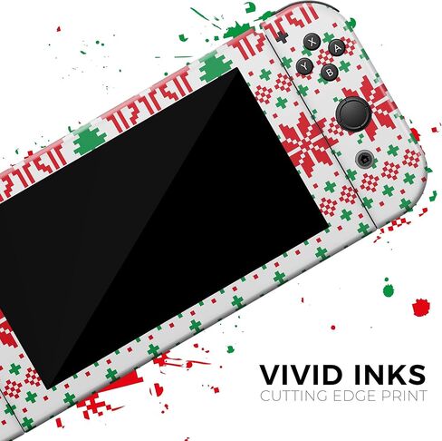 Design Skinz - Compatible with Nintendo DSi XL - Skin Decal Protective Scratch-Resistant Removable Vinyl Wrap Cover - Knitted Ugly Christmas Sweater V2 in Saudi Arabia