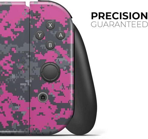 Design Skinz - متوافق مع Nintendo DSi XL - غطاء حماية من الفينيل قابل للإزالة ومقاوم للخدش - وردي فاقع ورمادي مموه رقمي in Saudi Arabia