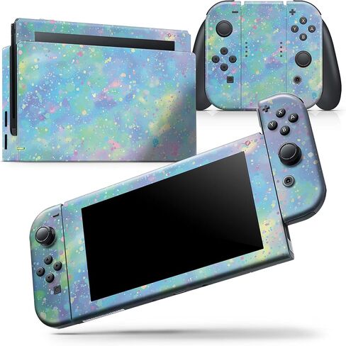 Design Skinz - Compatible with Nintendo DSi XL - Skin Decal Protective Scratch-Resistant Removable Vinyl Wrap Cover - Splattered Opal Gemstone V1 in Saudi Arabia