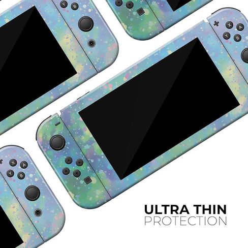 Design Skinz - Compatible with Nintendo DSi XL - Skin Decal Protective Scratch-Resistant Removable Vinyl Wrap Cover - Splattered Opal Gemstone V1 in Saudi Arabia