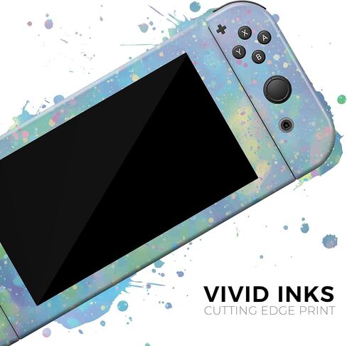 Design Skinz - Compatible with Nintendo DSi XL - Skin Decal Protective Scratch-Resistant Removable Vinyl Wrap Cover - Splattered Opal Gemstone V1 in Saudi Arabia