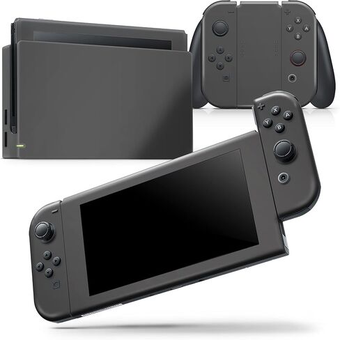 Design Skinz - Compatible with Nintendo DSi XL - Skin Decal Protective Scratch-Resistant Removable Vinyl Wrap Cover - Solid Dark Gray in Saudi Arabia