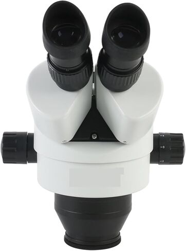 Microscope 3.5X-90X Continuous Zoom Simul Focal Stereo Trinocular Microscope 13Mp Industrial Camera 56Led Light Lens Easy to Use (White) in Saudi Arabia