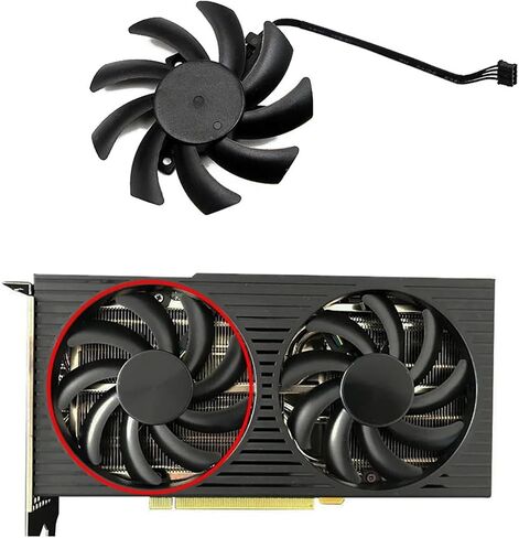 Muyihui 82mm FDC10H12S9-C 3060 3060TI GPU Fan لتبريد استبدال بطاقة TI OEM (مروحة) in Saudi Arabia
