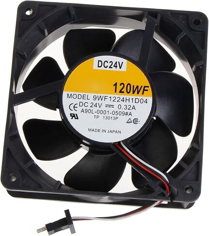 مروحة تبريد عاكسة بثلاثة أسلاك 12 سم 12038 SanAce120WF A90L-0001-0509 9WF1224H1D03 24V 0.38A محمل كروي مزدوج in Saudi Arabia