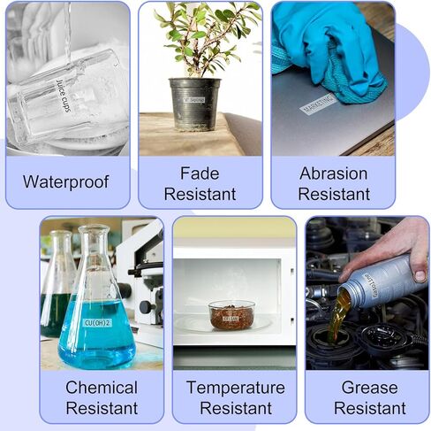 5 Pack Compatible for Brother P-Touch Label Tape 36mm 1.4 Inch Laminated Black on Clear TZe TZ Tape TZe161 TZ-161 for PT-9600 PT-9800PCN PT-D800W PT-E800W PT-P900W PT-P910BT in Kuwait
