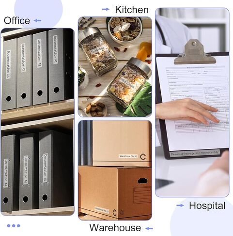 5 Pack Compatible for Brother P-Touch Label Tape 36mm 1.4 Inch Laminated Black on Clear TZe TZ Tape TZe161 TZ-161 for PT-9600 PT-9800PCN PT-D800W PT-E800W PT-P900W PT-P910BT in Kuwait