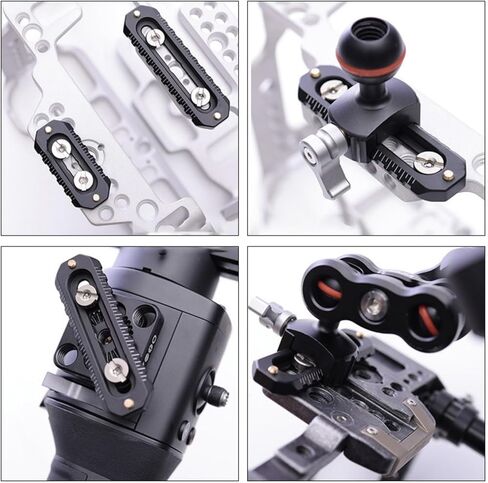 Durability Aluminum Alloy Construction Camera Plate with 1/4Inch Fixing Screws for Video Accessories for Photography Photography Equipment in Saudi Arabia
