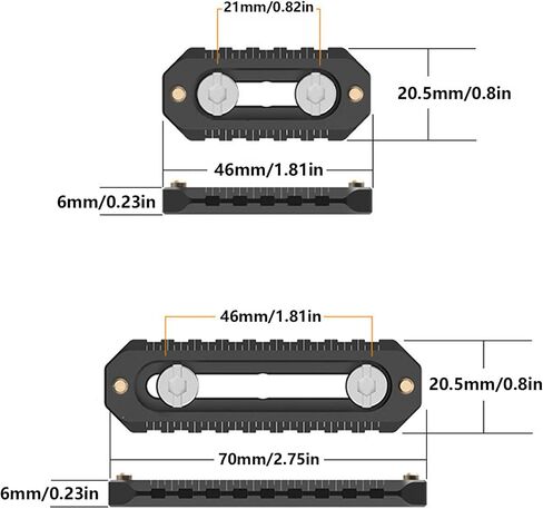 Durability Aluminum Alloy Construction Camera Plate with 1/4Inch Fixing Screws for Video Accessories for Photography Photography Equipment in Saudi Arabia