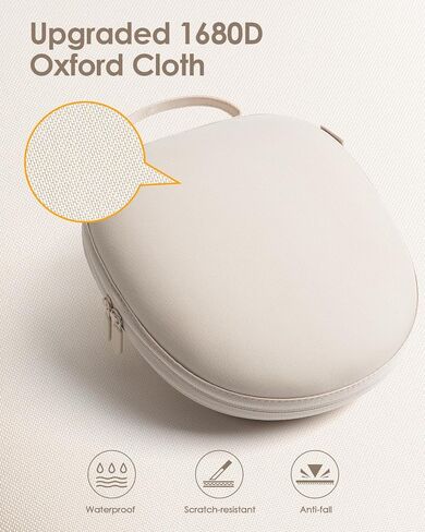 حافظة Yinke الذكية لأجهزة AirPods Max - هيكل صلب نحيف للغاية ووضع نوم سريع، منظم سفر محمول مع حماية غطاء قرص العسل (Starlight) in Kuwait