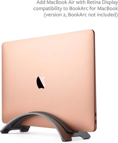 Twelve South BookArc Insert E لجهاز MacBook مقاس 13 بوصة Retina Air USB-C، رمادي فلكي in Saudi Arabia