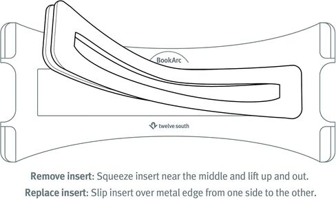 Twelve South BookArc Insert E لجهاز MacBook مقاس 13 بوصة Retina Air USB-C، رمادي فلكي in Saudi Arabia