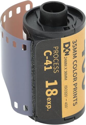 Camera Color Print Film, ISO 0‑400 35mm Fine Grain Wide Exposure Latitude HD Color Negative Film for 135 (18 Sheet) in Kuwait