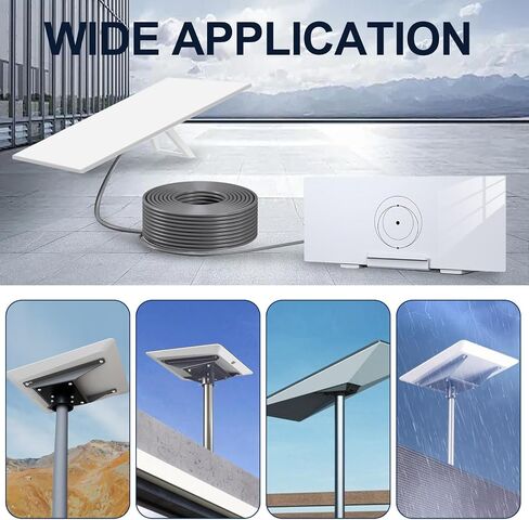 كابل StarlinkReplacement عالي السرعة 1200 ميجا بت في الثانية IP68 كابل موسع مقاوم للماء لـ StarlinkRectangular Satellite Gen3 المتين PVC النحاسي الرمادي (75FT()) in Saudi Arabia